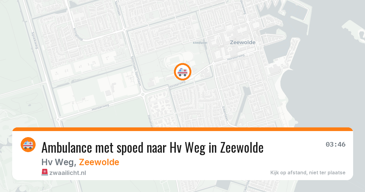 Ambulance met spoed naar Hv Weg in Zeewolde — 8 feb 2026