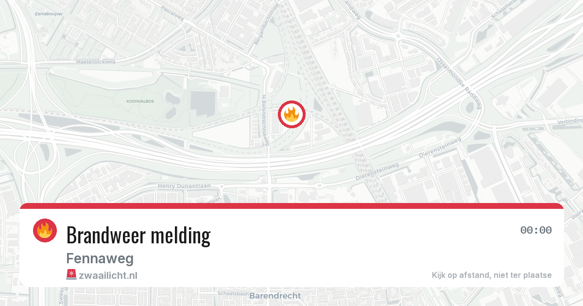 Brandweer melding — 1 jul 2026