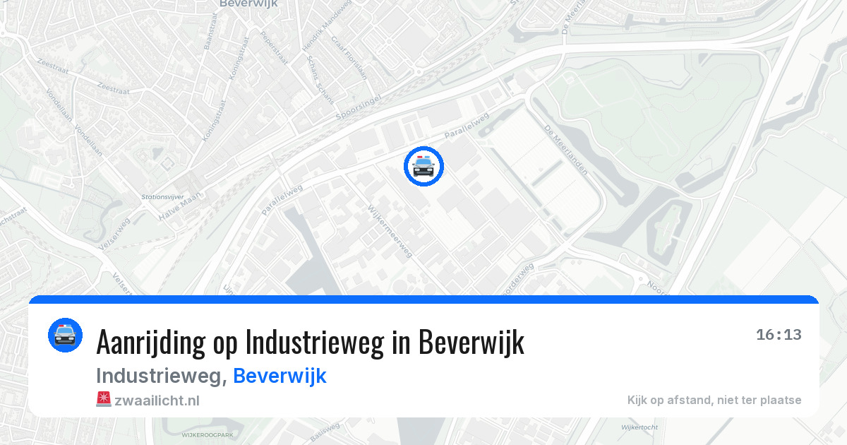 Aanrijding op Industrieweg in Beverwijk — 7 jun 2026
