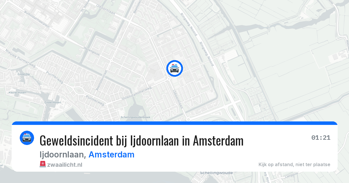 Geweldsincident bij Ijdoornlaan in Amsterdam — 4 aug 2026