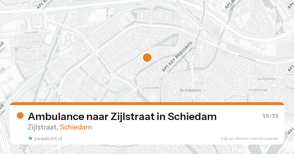 Ambulance naar Zijlstraat in Schiedam — 26 aug 2026