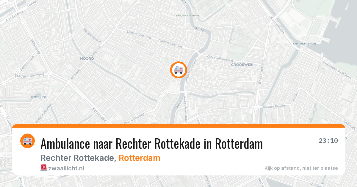 Ambulance naar Rechter Rottekade in Rotterdam — 10 apr 2026
