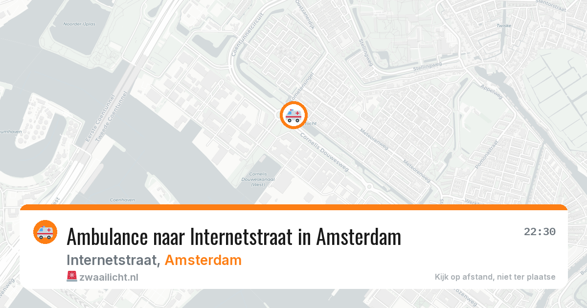 Ambulance naar Internetstraat in Amsterdam — 24 mrt 2026