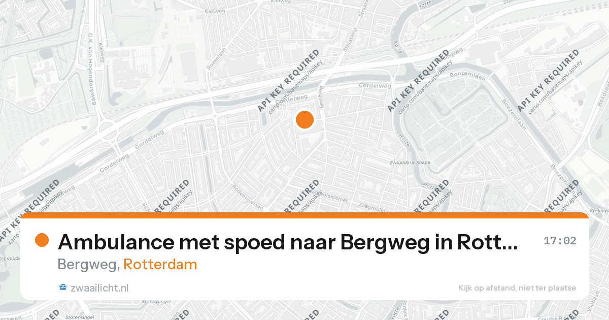 Ambulance met spoed naar Bergweg in Rotterdam — 26 aug 2026