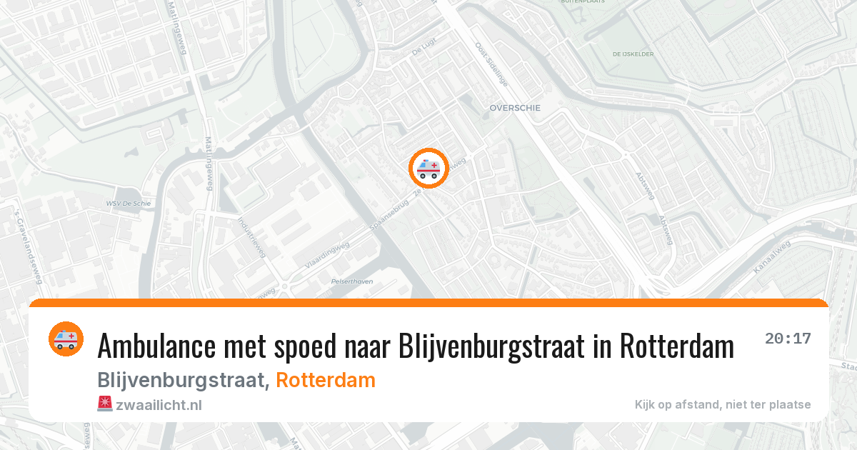 Ambulance met spoed naar Blijvenburgstraat in Rotterdam — 6 jun 2026