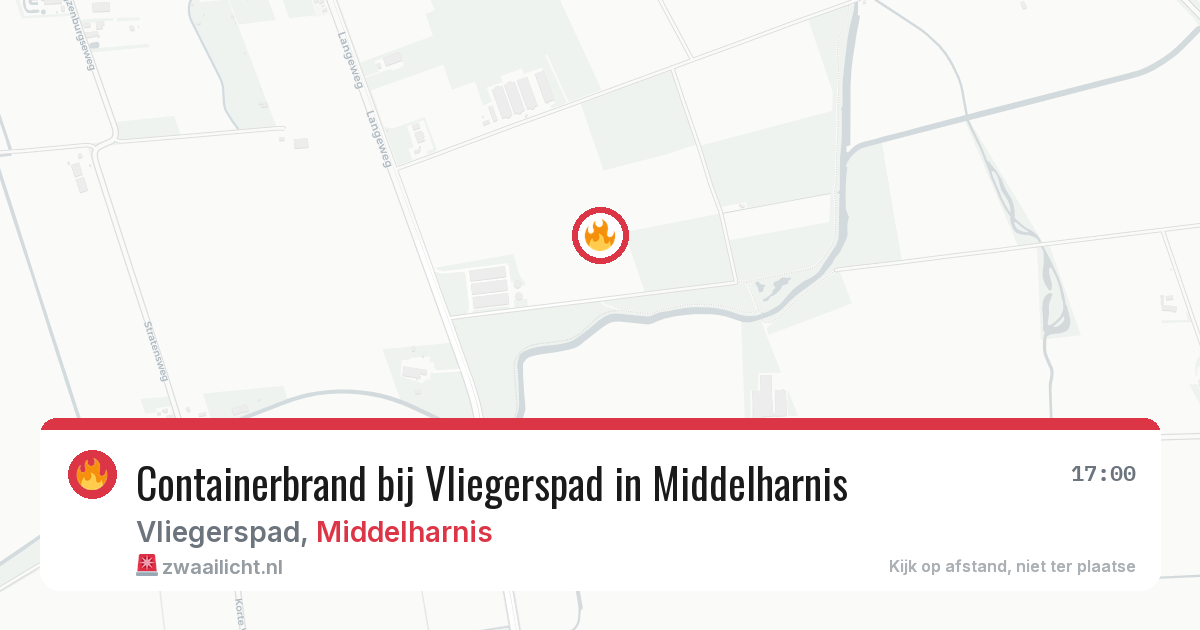 Containerbrand bij Vliegerspad in Middelharnis — 30 jun 2026