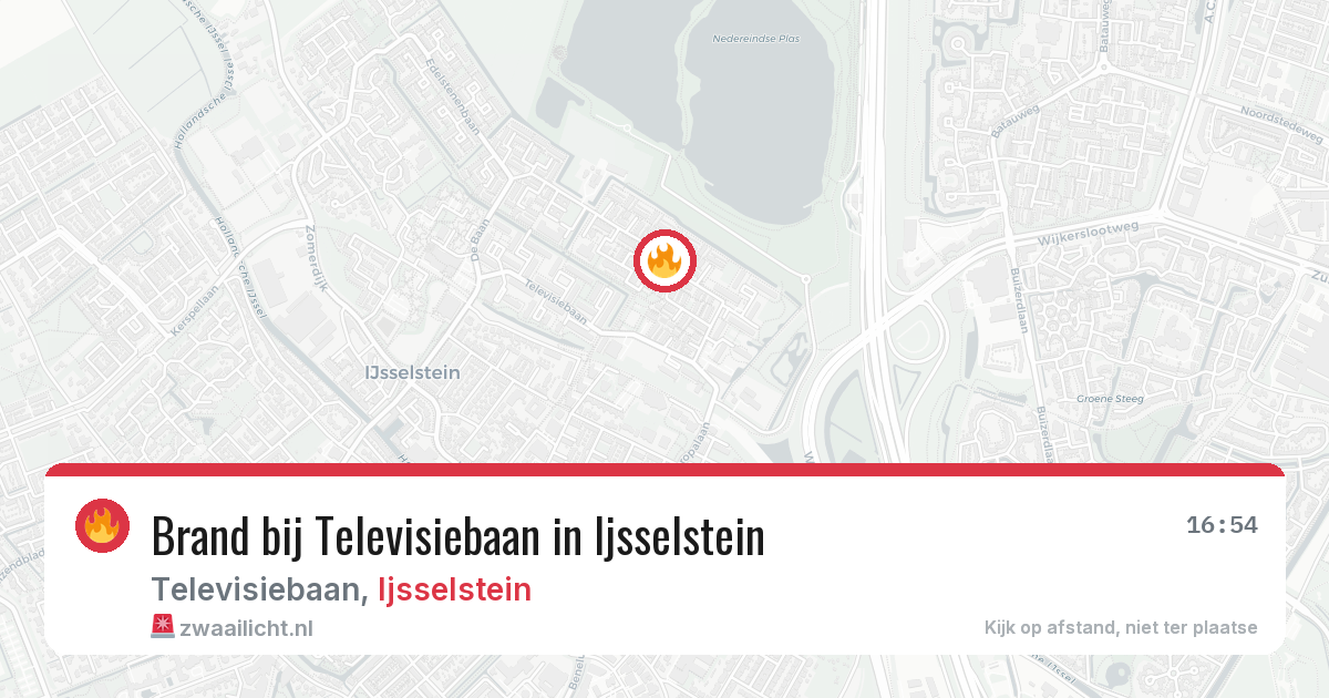 Brand bij Televisiebaan in Ijsselstein — 23 jun 2026