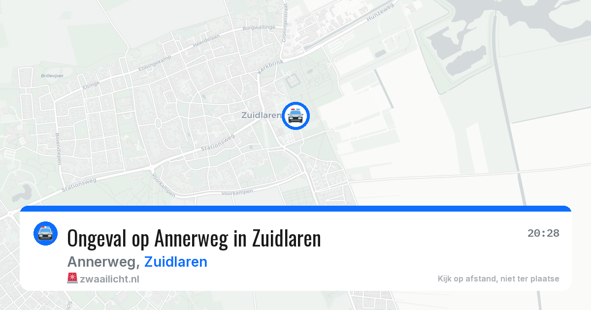 Ongeval op Annerweg in Zuidlaren — 17 mrt 2026