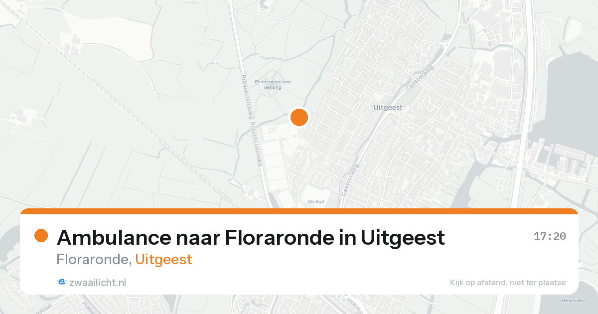 Ambulance naar Floraronde in Uitgeest — 18 aug 2026