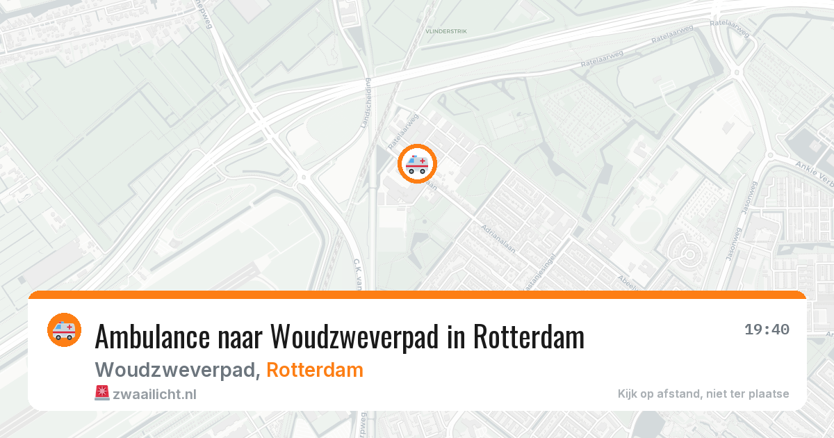 Ambulance naar Woudzweverpad in Rotterdam — 4 jun 2026