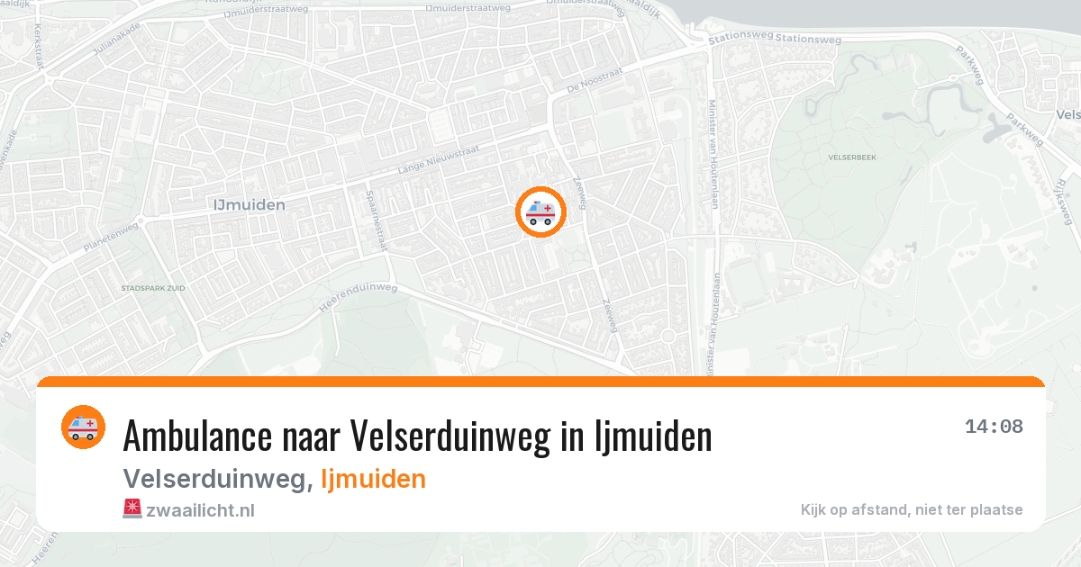 Ambulance naar Velserduinweg in Ijmuiden — 8 jul 2026