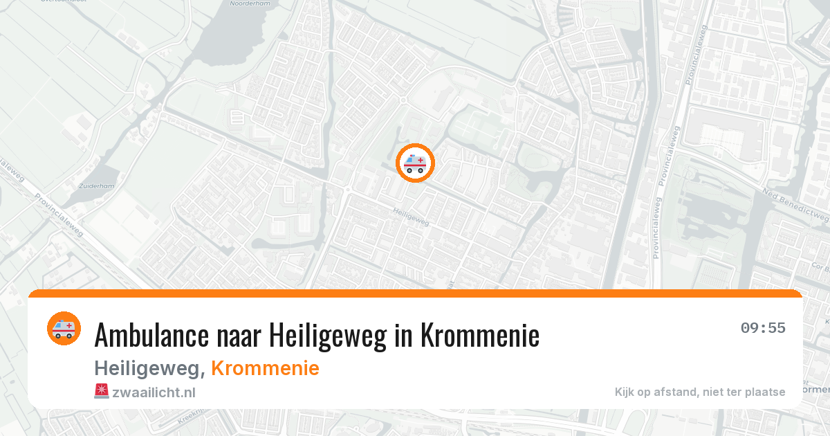 Ambulance naar Heiligeweg in Krommenie — 2 aug 2026