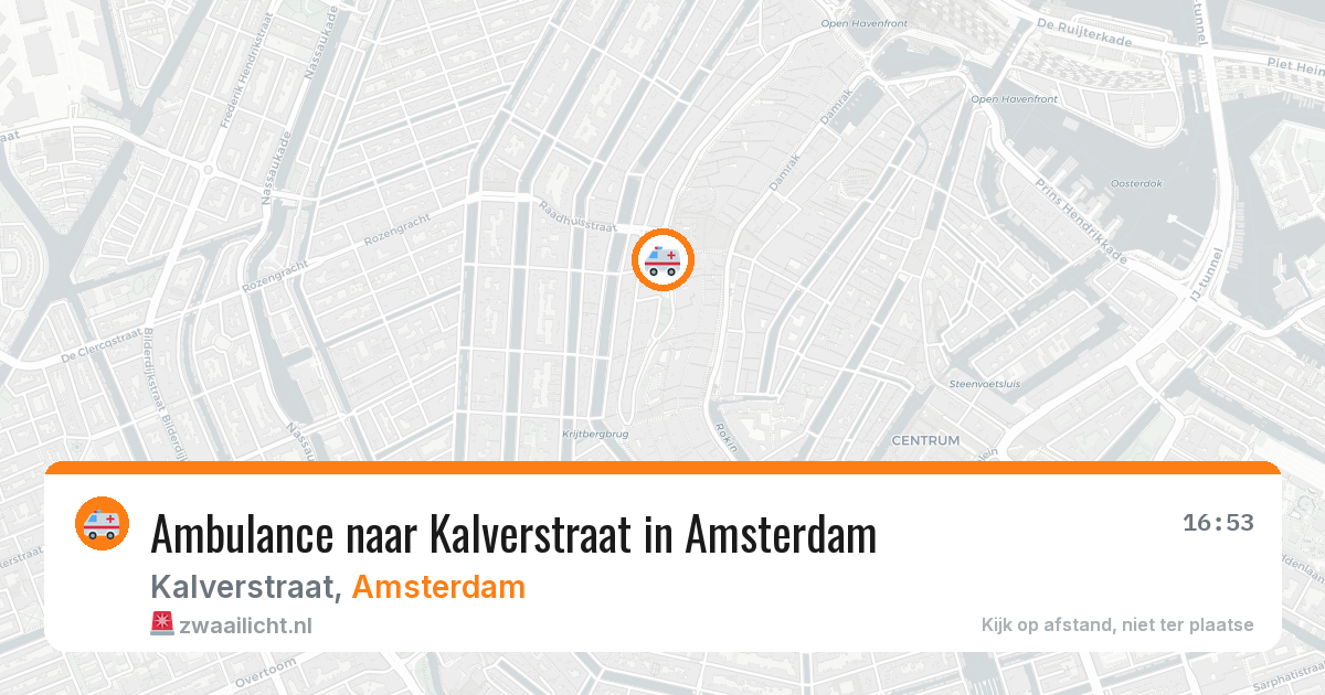 Ambulance naar Kalverstraat in Amsterdam — 20 mei 2026