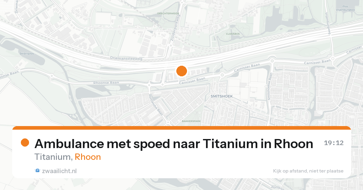 Ambulance met spoed naar Titanium in Rhoon — 7 feb 2026