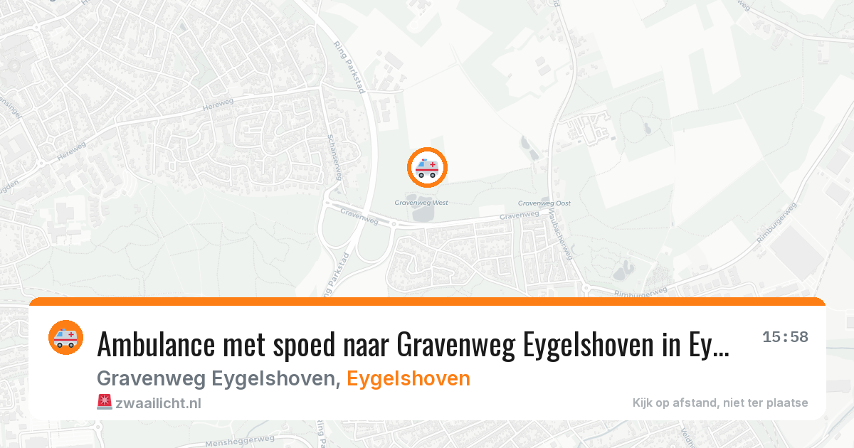 Ambulance met spoed naar Gravenweg Eygelshoven in Eygelshoven — 31 mei 2026