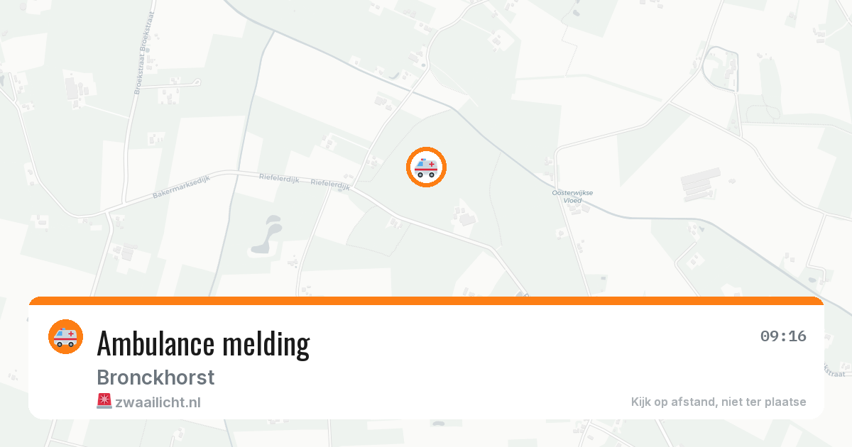 Ambulance melding — 22 apr 2026