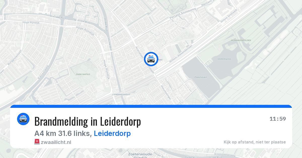 Brandmelding in Leiderdorp — 11 aug 2026