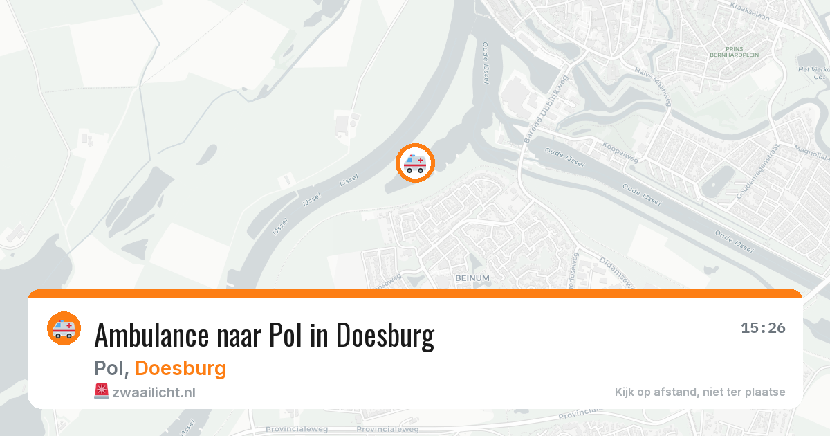 Ambulance naar Pol in Doesburg — 7 aug 2026