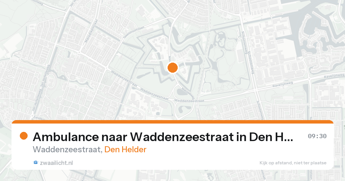 Ambulance naar Waddenzeestraat in Den Helder — 24 aug 2026