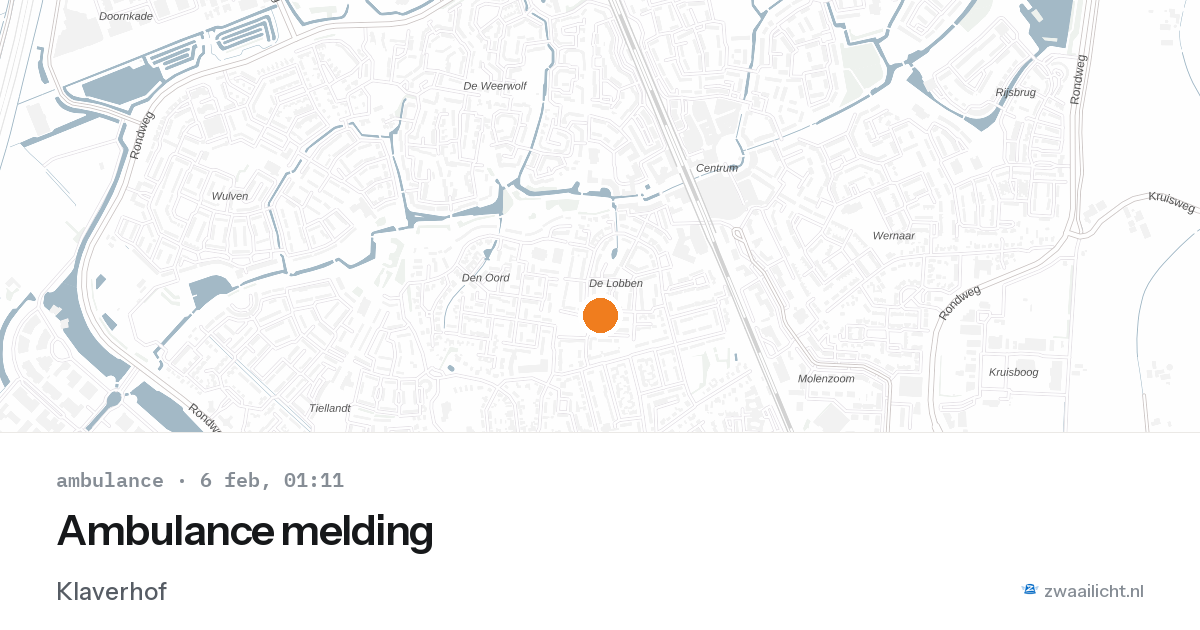 Ambulance melding — 6 feb 2026