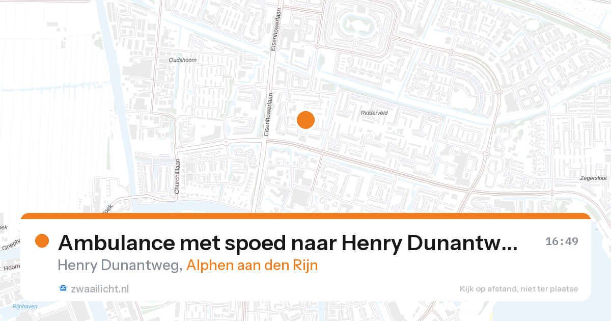 Ambulance met spoed naar Henry Dunantweg in Alphen aan den Rijn — 5 mei 2026