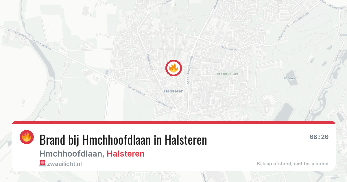 Brand bij Hmchhoofdlaan in Halsteren — 20 apr 2026