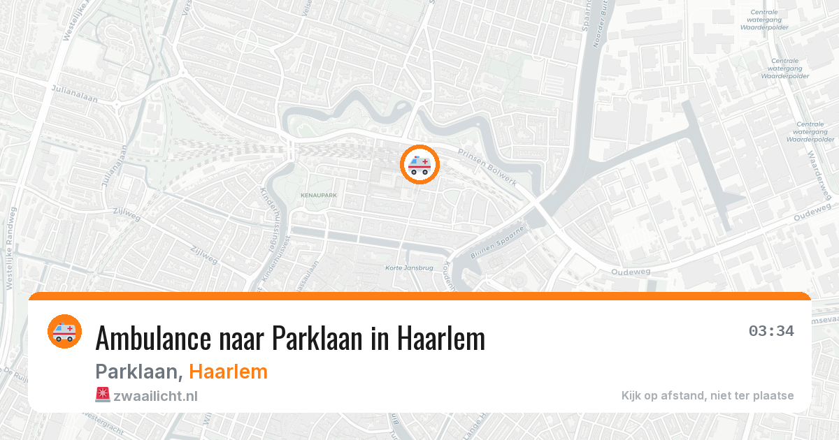 Ambulance naar Parklaan in Haarlem — 23 jun 2026