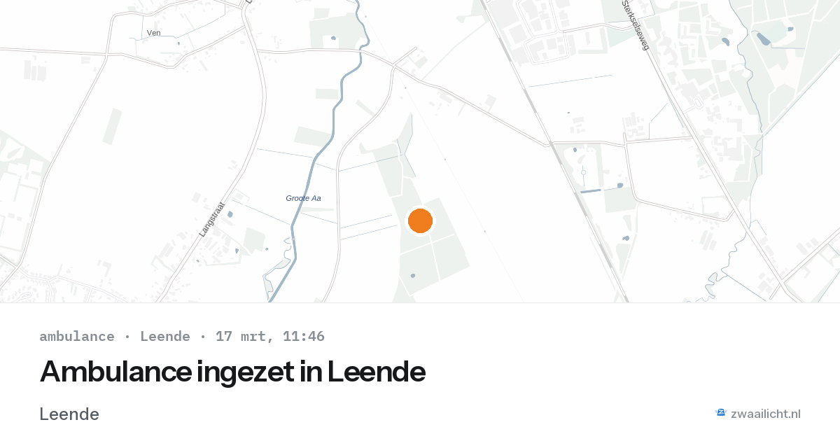 Ambulance ingezet in Leende — 23 feb 2026