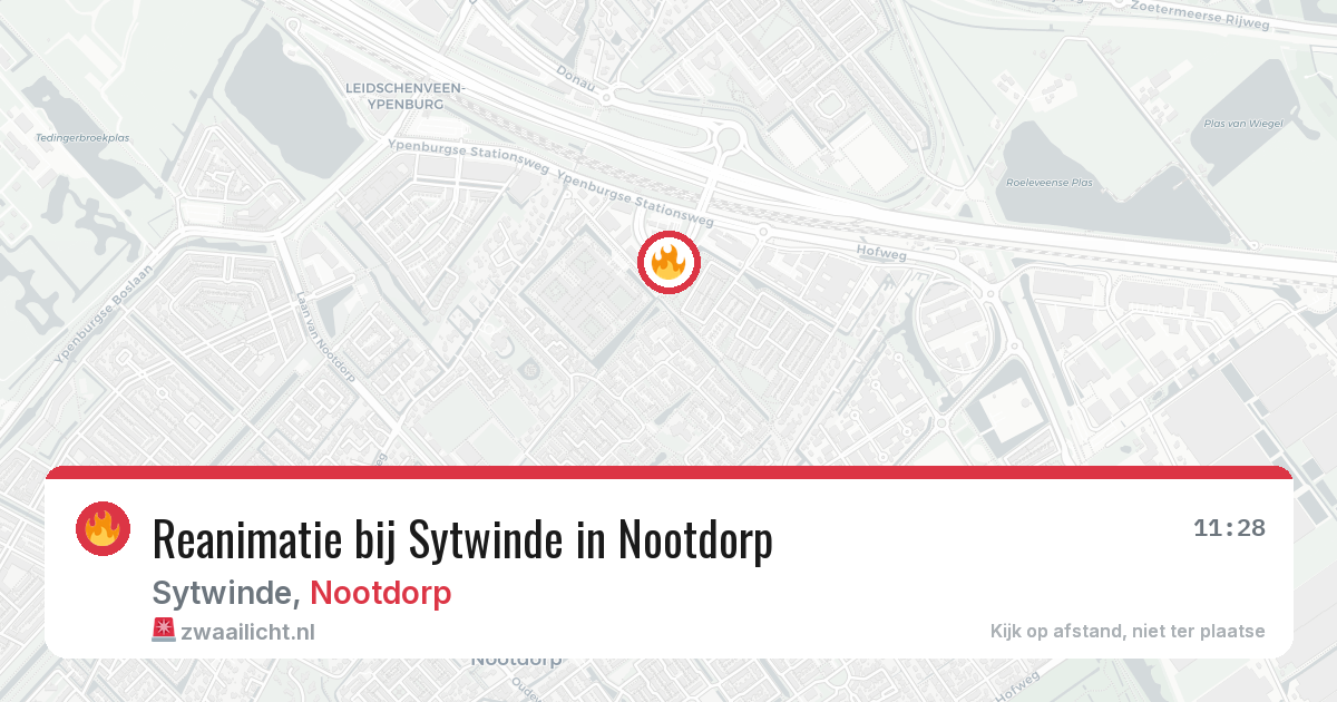Reanimatie bij Sytwinde in Nootdorp — 20 apr 2026