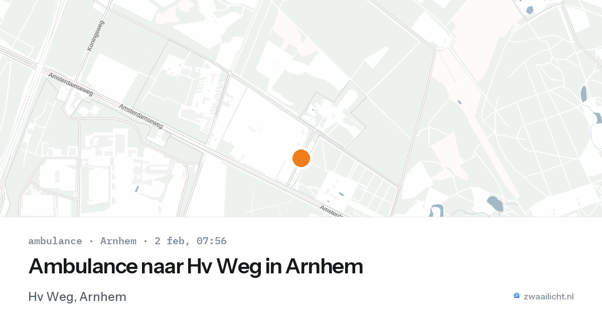 Ambulance naar Hv Weg in Arnhem — 2 feb 2026