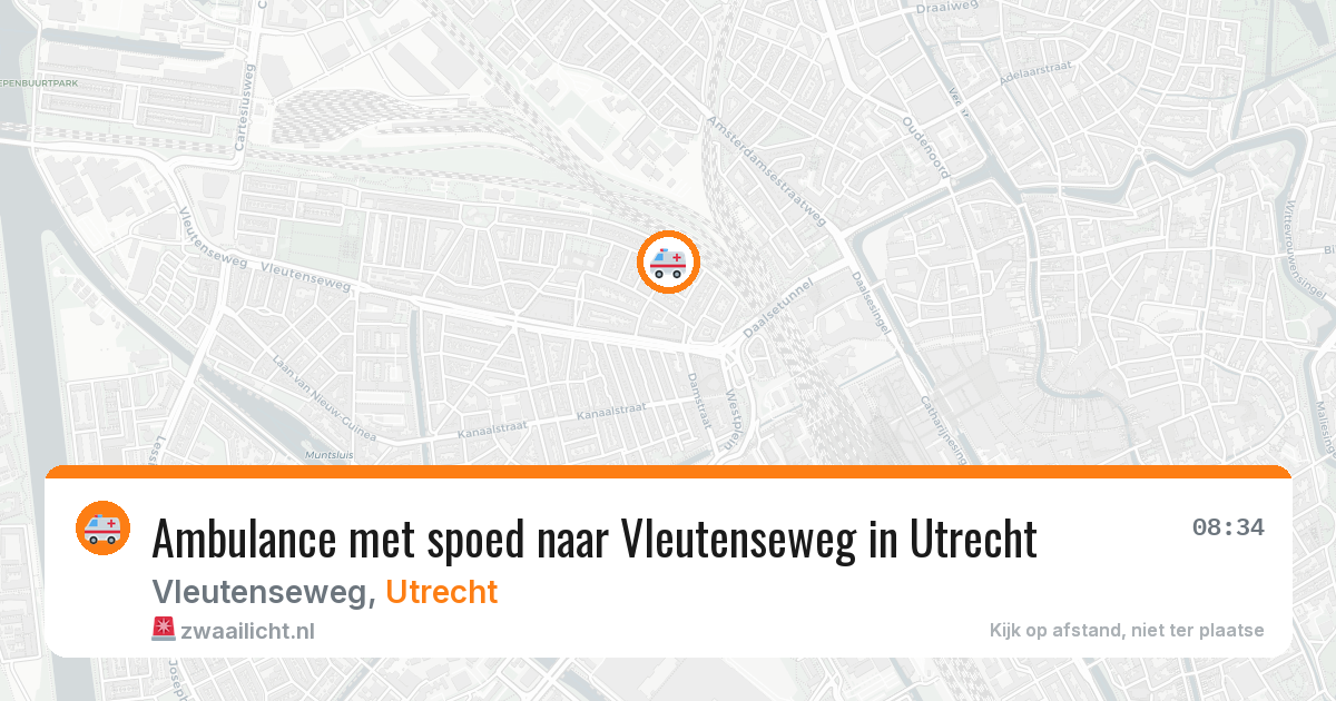 Ambulance met spoed naar Vleutenseweg in Utrecht — 18 mei 2026