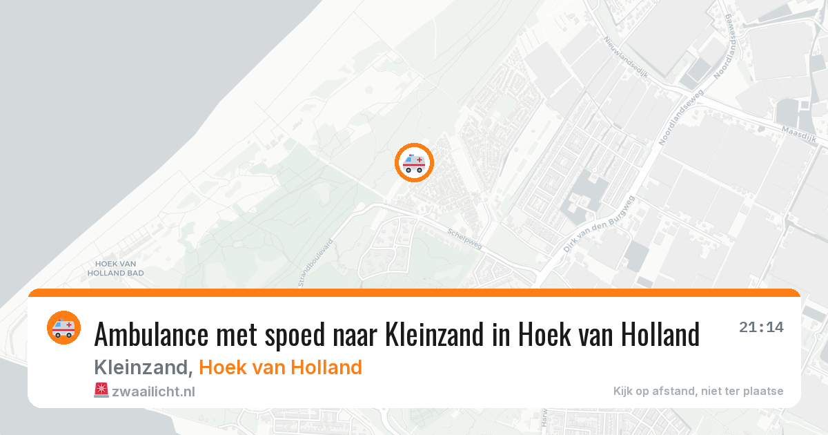 Ambulance met spoed naar Kleinzand in Hoek van Holland — 5 apr 2026