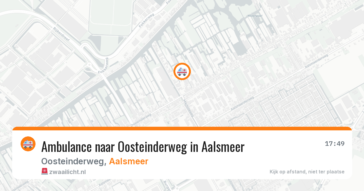 Ambulance naar Oosteinderweg in Aalsmeer — 11 aug 2026