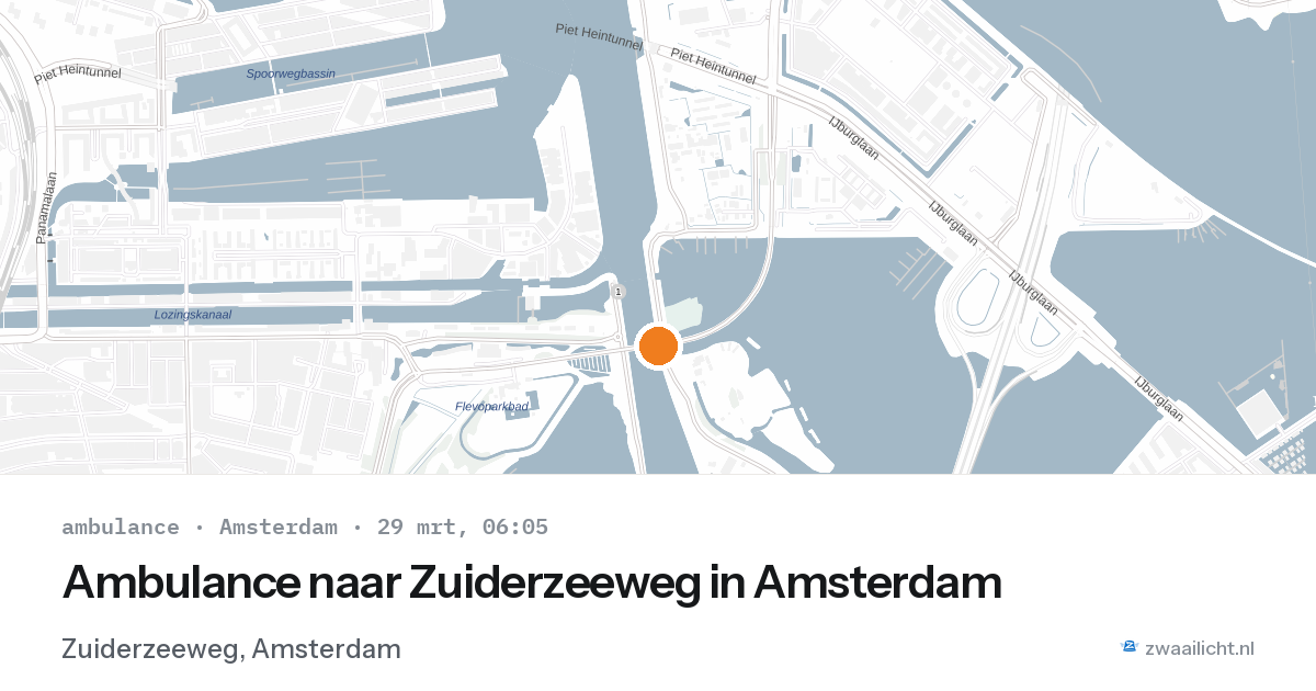 Ambulance naar Zuiderzeeweg in Amsterdam — 6 feb 2026