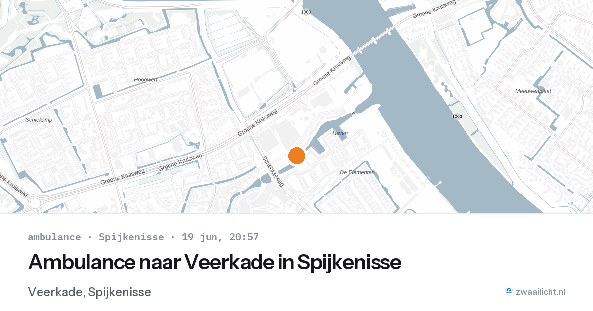 Ambulance naar Veerkade in Spijkenisse — 19 jun 2026