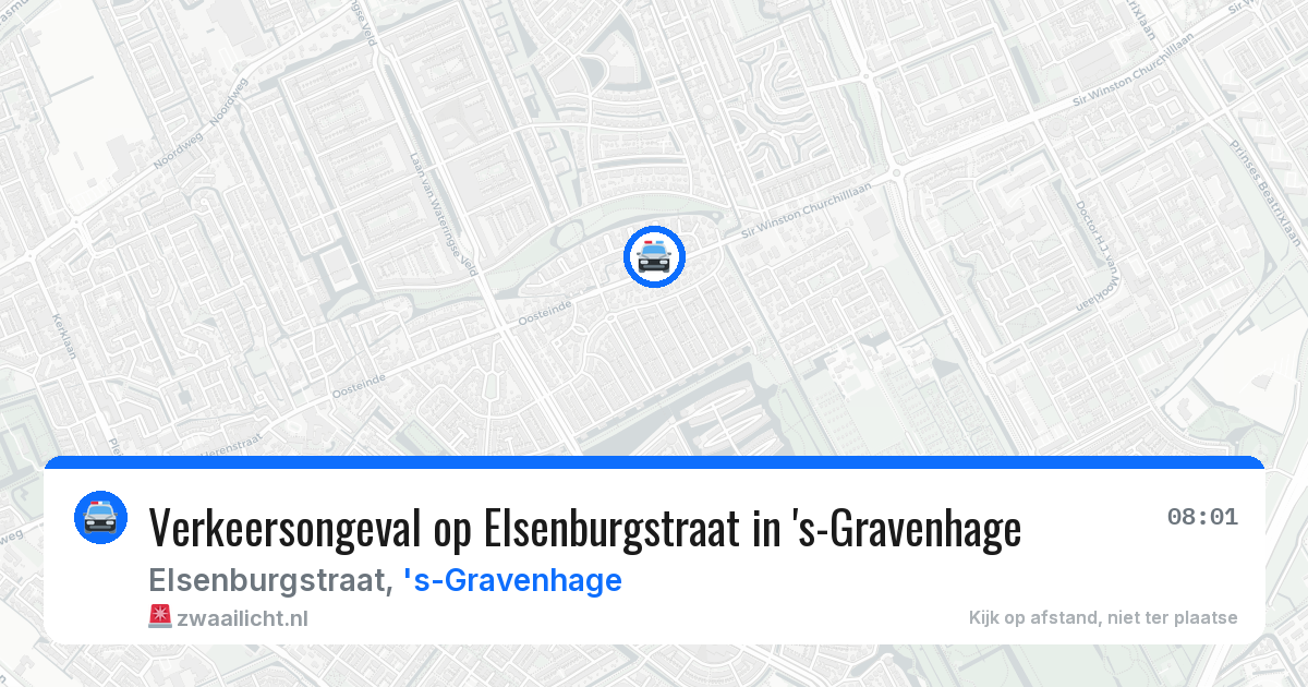 Verkeersongeval op Elsenburgstraat in 's-Gravenhage — 13 apr 2026