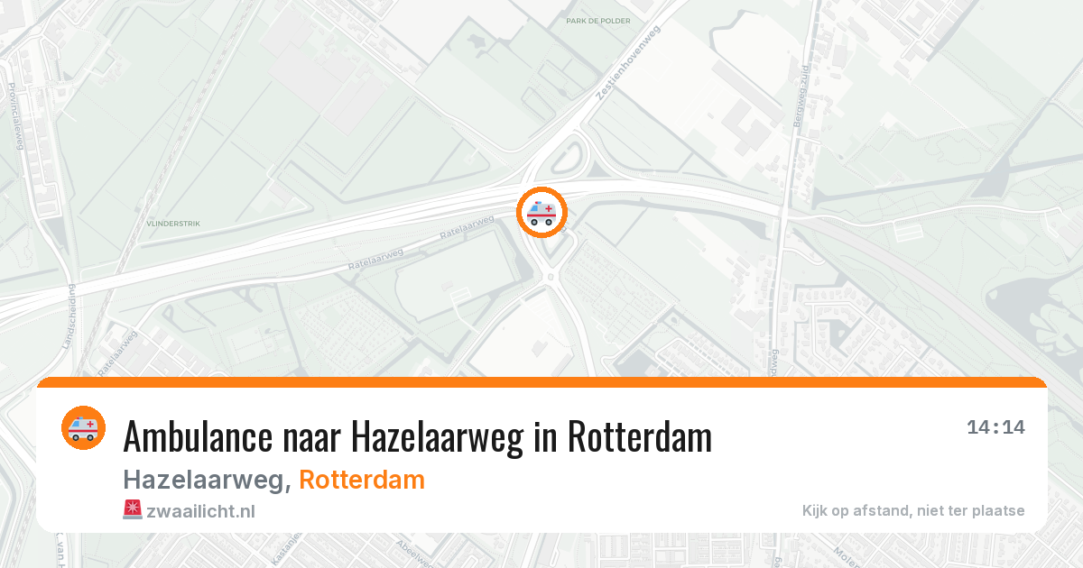 Ambulance naar Hazelaarweg in Rotterdam — 6 jun 2026