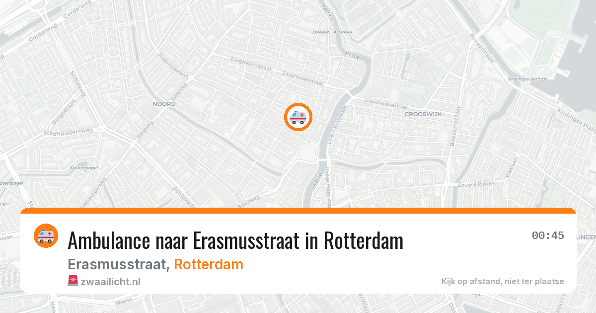 Ambulance naar Erasmusstraat in Rotterdam — 23 mei 2026