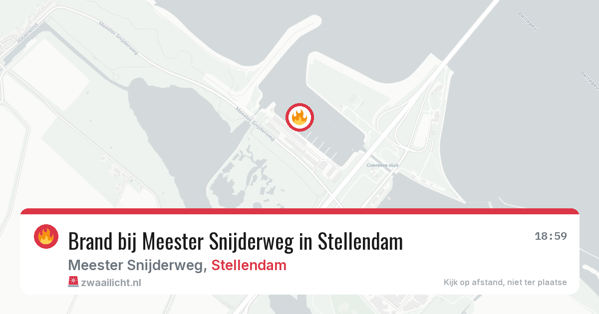 Brand bij Meester Snijderweg in Stellendam — 3 aug 2026
