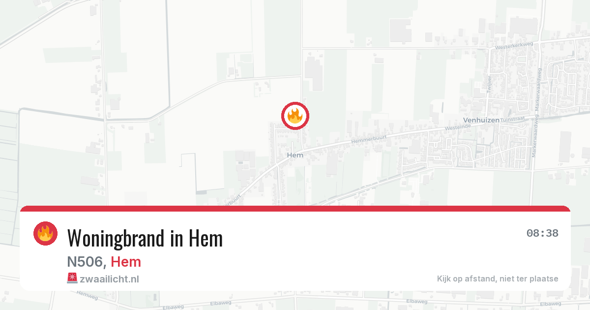 Woningbrand in Hem — 19 mei 2026
