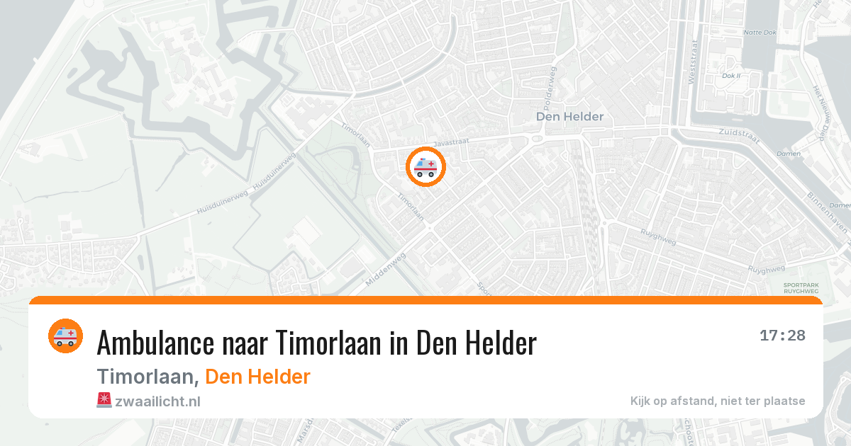 Ambulance naar Timorlaan in Den Helder — 24 mei 2026