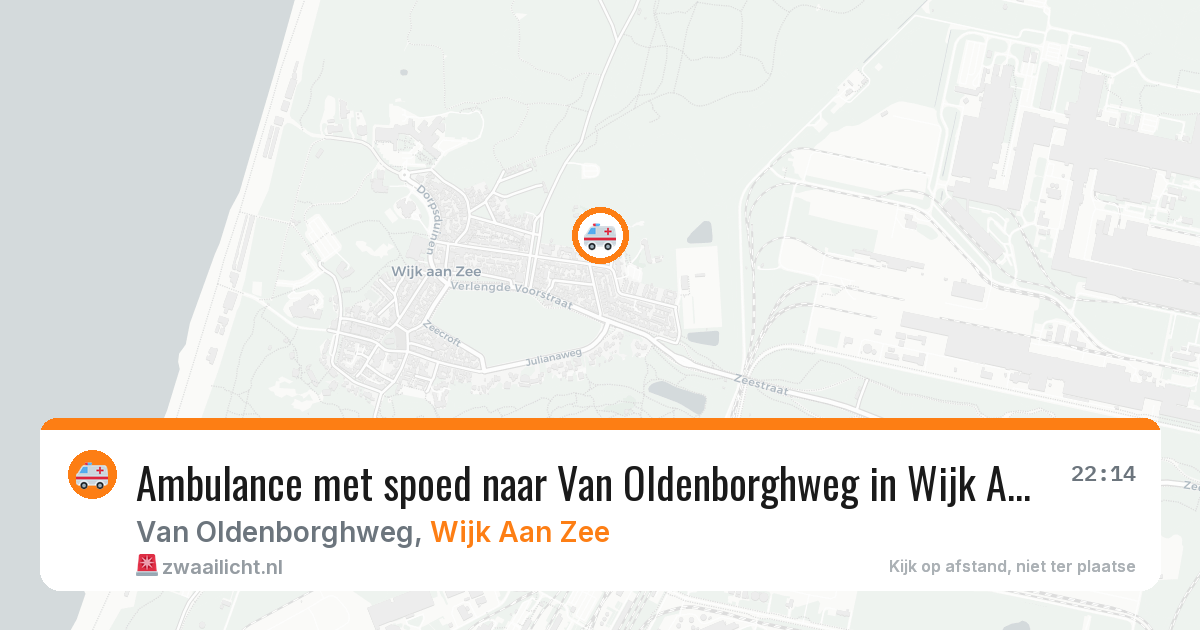 Ambulance met spoed naar Van Oldenborghweg in Wijk Aan Zee — 29 mei 2026