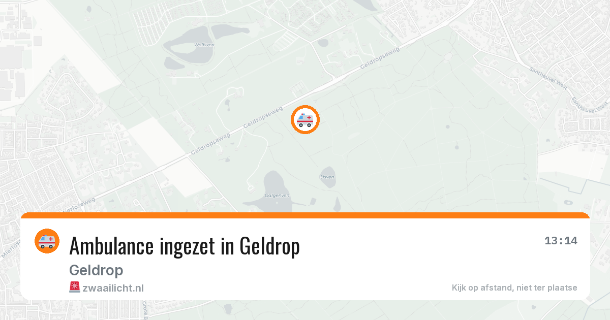 Ambulance ingezet in Geldrop — 24 mrt 2026