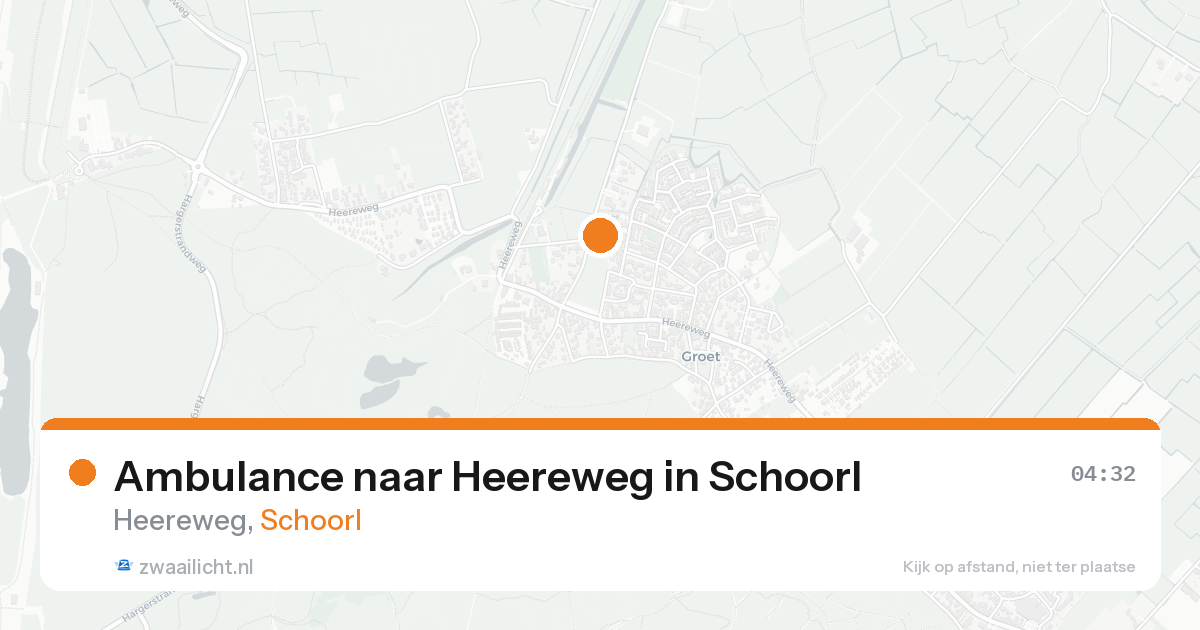 Ambulance naar Heereweg in Schoorl — 23 aug 2026