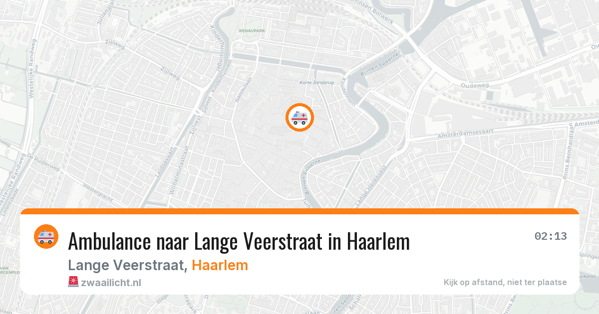 Ambulance naar Lange Veerstraat in Haarlem — 27 apr 2026