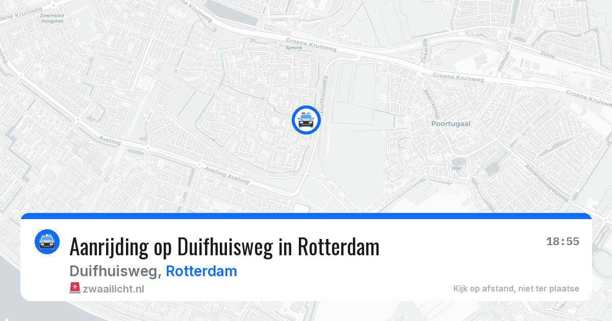 Aanrijding op Duifhuisweg in Rotterdam — 14 jun 2026