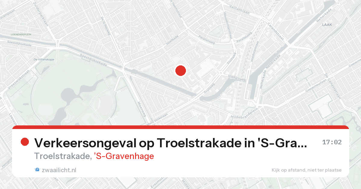Verkeersongeval op Troelstrakade in 'S-Gravenhage — 25 aug 2026