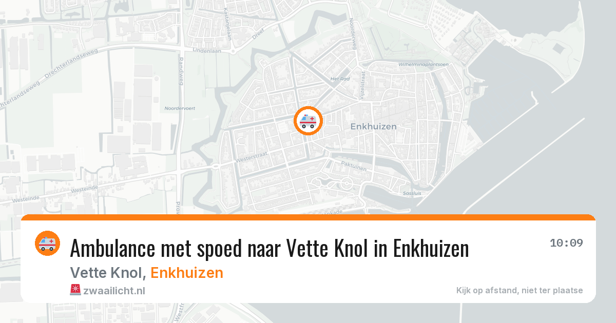 Ambulance met spoed naar Vette Knol in Enkhuizen — 30 apr 2026