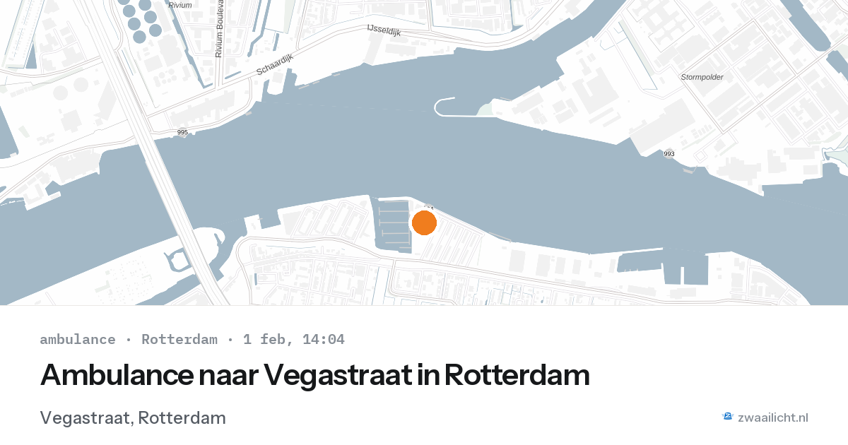 Ambulance naar Vegastraat in Rotterdam — 1 feb 2026