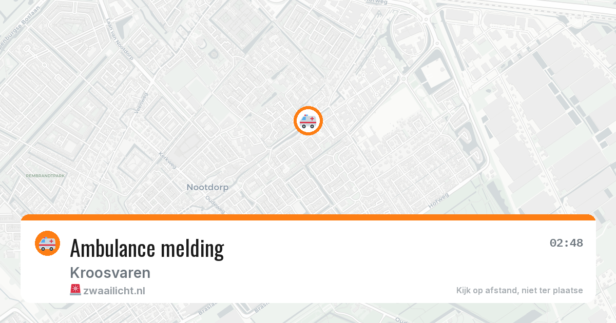 Ambulance melding — 29 apr 2026